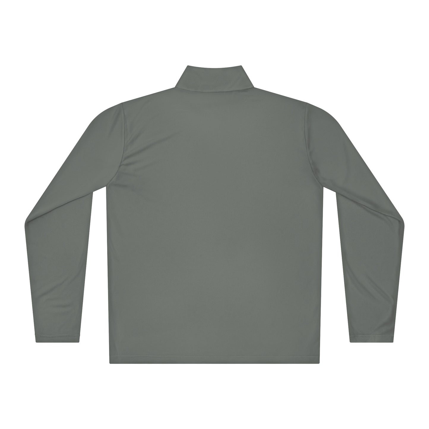 Garden State Golf Lightweight Quarter-Zip Pullover in Grey Concrete — back view
